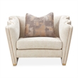 La Terrazza Matching Chenille Chair - Cappuccino/Light Champagne