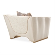 La Terrazza Matching Chenille Chair - Cappuccino/Light Champagne
