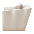 La Terrazza Matching Chenille Chair - Cappuccino/Light Champagne
