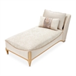 La Terrazza Chenille Chaise - Cappuccino/Light Champagne
