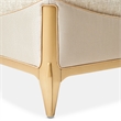 La Terrazza Chenille Chaise - Cappuccino/Light Champagne
