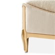 La Terrazza Chenille Chaise - Cappuccino/Light Champagne
