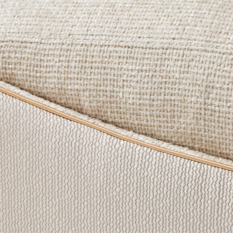 La Terrazza Chenille Chaise - Cappuccino/Light Champagne