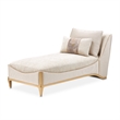 La Terrazza Chenille Chaise - Cappuccino/Light Champagne