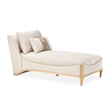 La Terrazza Chenille Chaise - Cappuccino/Light Champagne