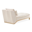 La Terrazza Chenille Chaise - Cappuccino/Light Champagne