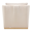 La Terrazza Chenille Chaise - Cappuccino/Light Champagne