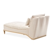 La Terrazza Chenille Chaise - Cappuccino/Light Champagne