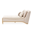La Terrazza Chenille Chaise - Cappuccino/Light Champagne
