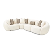 Le Montreaux 5-Piece Modular Chenille Sectional - Gardenia
