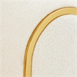 Michael Amini Sassani Chenille Loveseat - Crepe/Gold