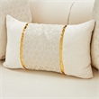 Michael Amini Sassani Chenille Loveseat - Crepe/Gold