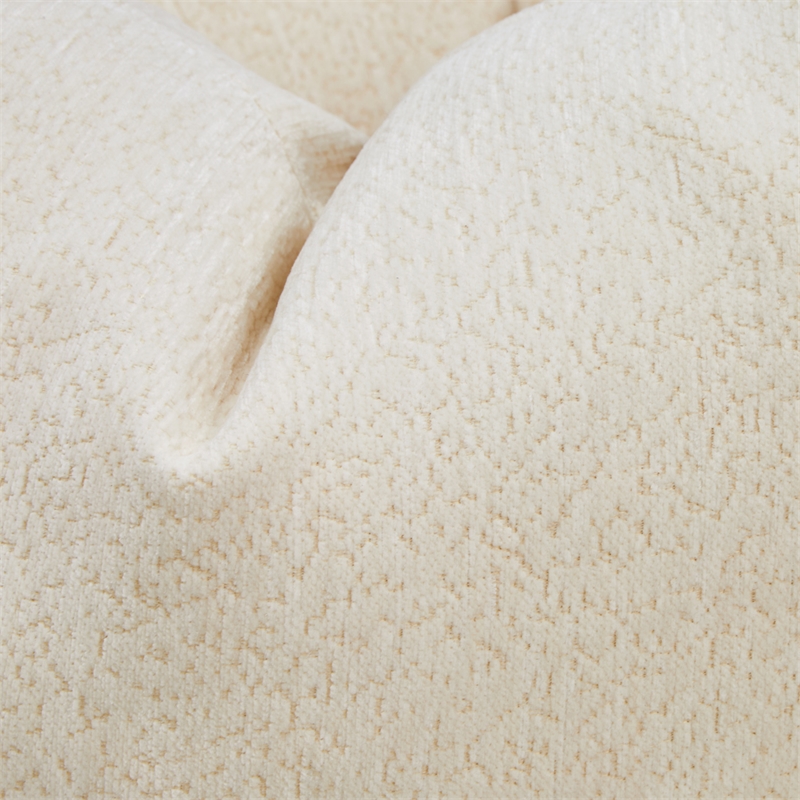 Michael Amini Sassani Chenille Loveseat - Crepe/Gold