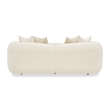 Michael Amini Sassani Chenille Loveseat - Crepe/Gold