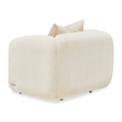 Michael Amini Sassani Chenille Accent Chair - Crepe/Gold