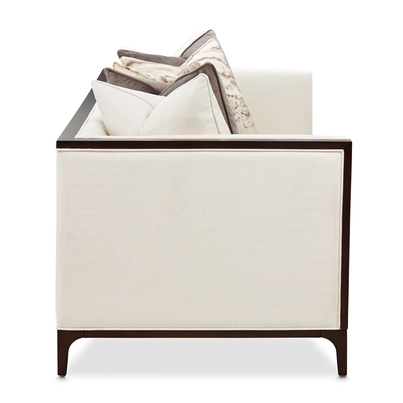 Belmont Place Sofa - Cream/Espresso