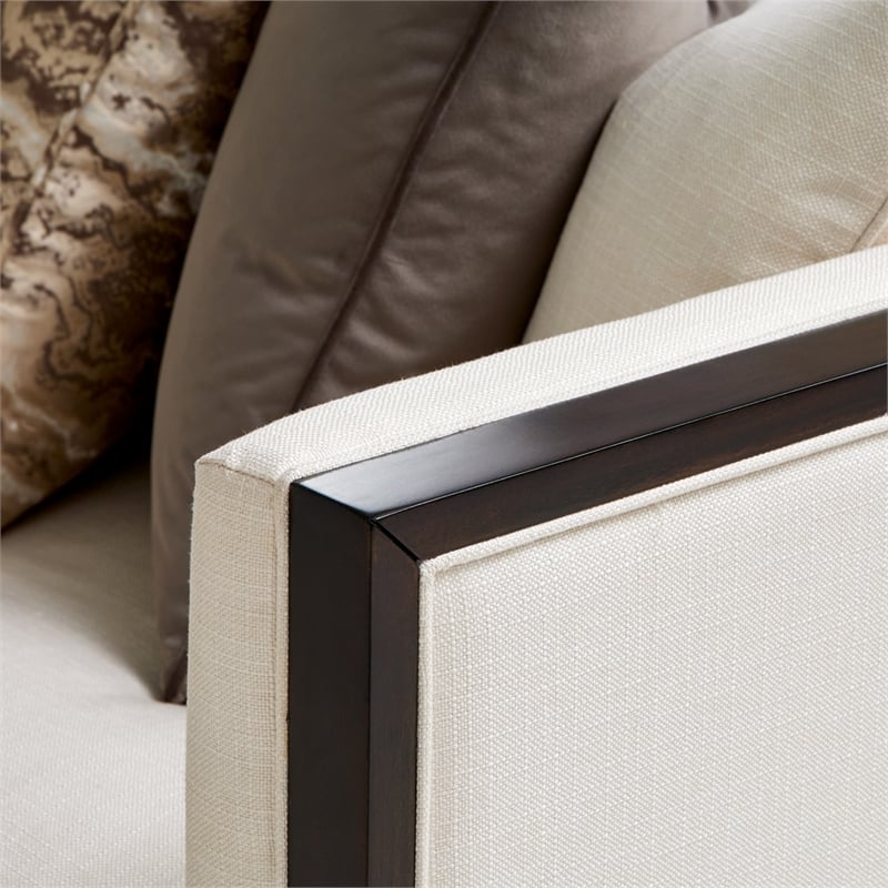 Belmont Place Sofa - Cream/Espresso