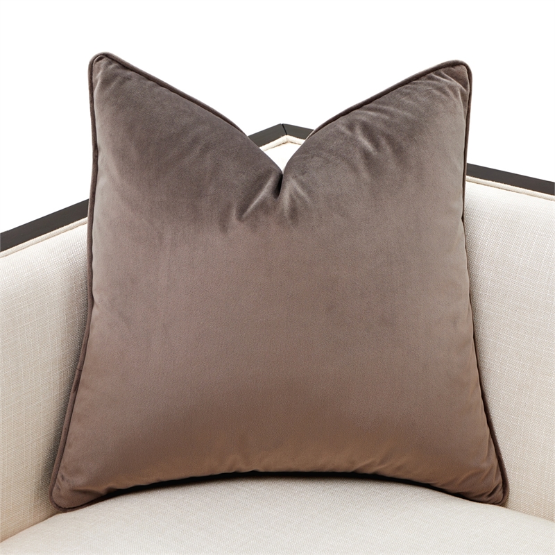 Michael Amini Belmont Place Loveseat in Cream/Espresso