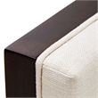 Michael Amini Belmont Place Matching Accent Chair in Cream/Espresso