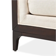 Michael Amini Belmont Place Matching Accent Chair in Cream/Espresso