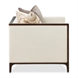 Michael Amini Belmont Place Matching Accent Chair in Cream/Espresso