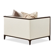 Michael Amini Belmont Place Matching Accent Chair in Cream/Espresso