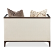Michael Amini Belmont Place Matching Accent Chair in Cream/Espresso