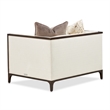 Michael Amini Belmont Place Matching Accent Chair in Cream/Espresso