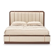 Mason Park King Lift Up Storage Bed - Beige/Umber