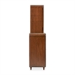 Mason Park Offset Chest with Storage Mirror - Umber Brown