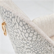Lisbon Chenille Dining Arm Chair - Silken Matte Cream