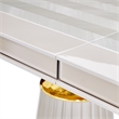 Carmela Double Pedestal Dining Table - Shimmering Ivory