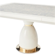 Lisbon 9-Piece Dining Room Set - Silken Matte Cream