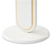 Sassani Accent Table - Pearl White/Gold