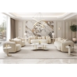 Sassani Accent Table - Pearl White/Gold