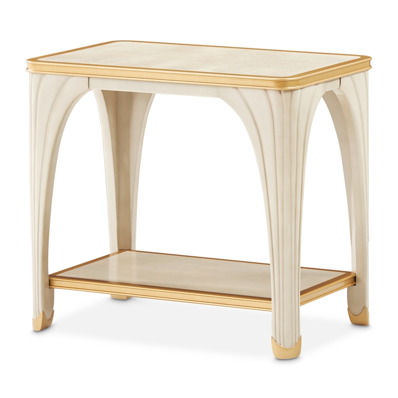 La Terrazza End Table - Silver Mist
