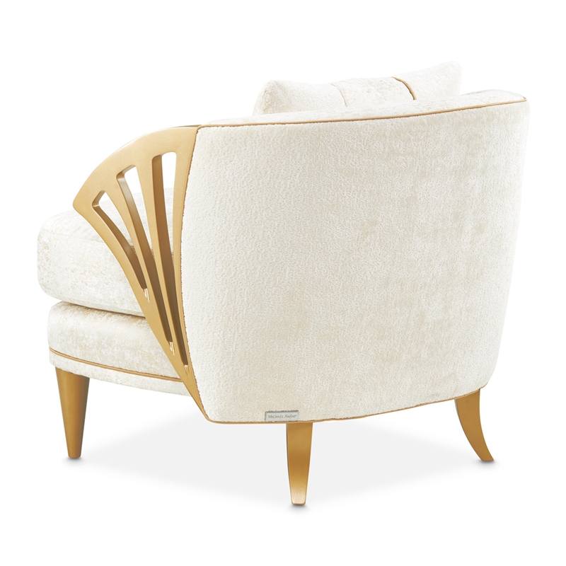 La Terrazza Chenille Accent Chair - Starlight/Light Champagne
