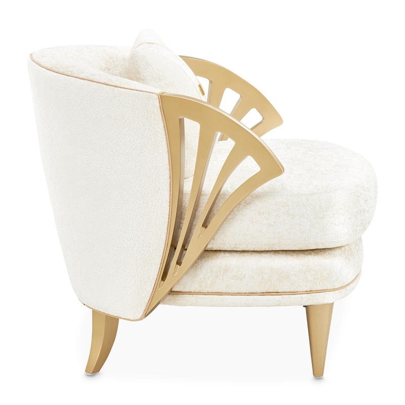 La Terrazza Chenille Accent Chair - Starlight/Light Champagne