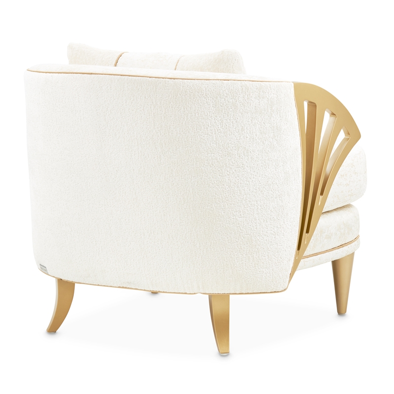 La Terrazza Chenille Accent Chair - Starlight/Light Champagne