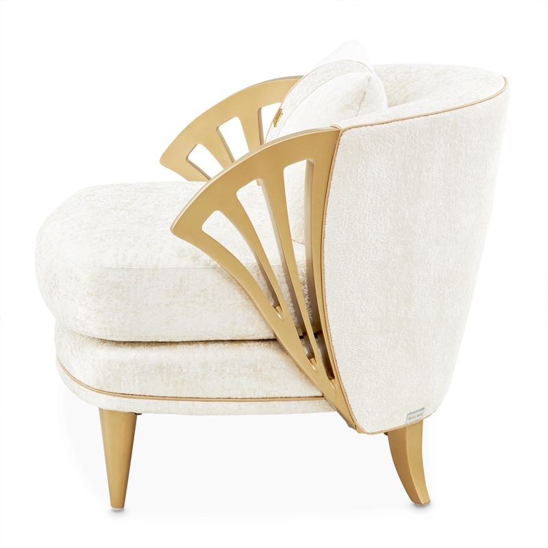 La Terrazza Chenille Accent Chair - Starlight/Light Champagne