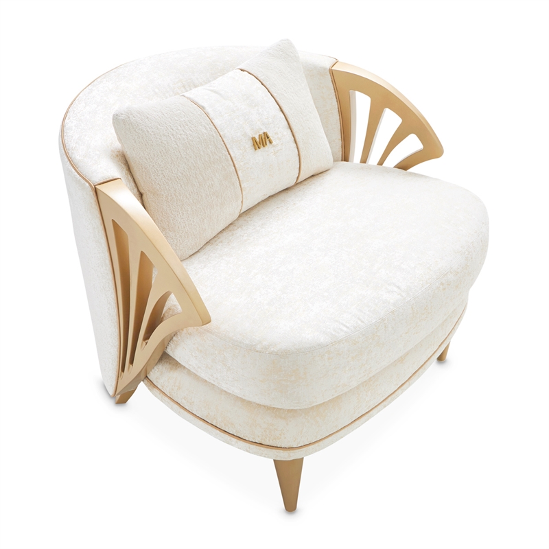 La Terrazza Chenille Accent Chair - Starlight/Light Champagne