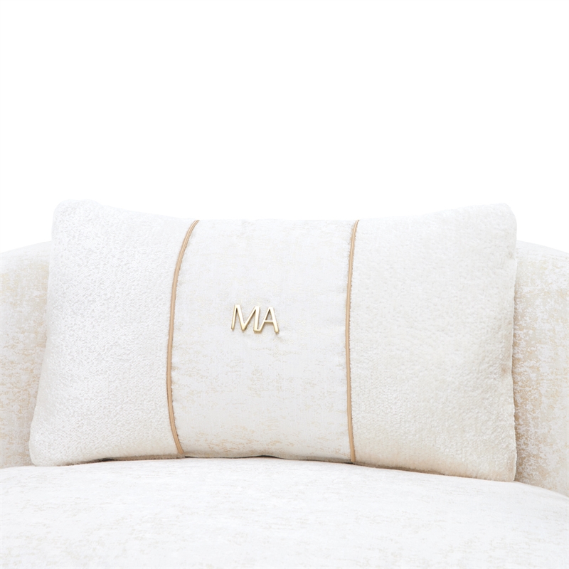La Terrazza Chenille Accent Chair - Starlight/Light Champagne