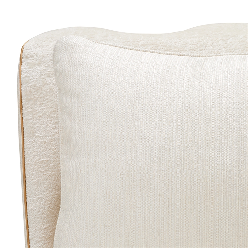 La Terrazza Chenille Chaise - Starlight/Light Champagne