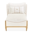 La Terrazza Chenille Chaise - Starlight/Light Champagne