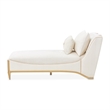 La Terrazza Chenille Chaise - Starlight/Light Champagne