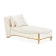 La Terrazza Chenille Chaise - Starlight/Light Champagne