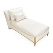 La Terrazza Chenille Chaise - Starlight/Light Champagne