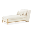 La Terrazza Chenille Chaise - Starlight/Light Champagne