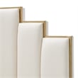 Palm Gate Queen Upholstered Bed - Cloud White