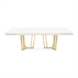 Palm Gate Rectangular Dining Table - Cloud White